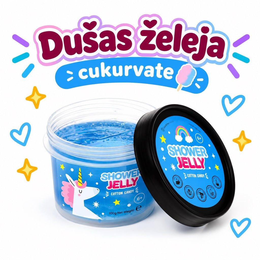 Vienradžu maģiskās dušas želejas bērniem