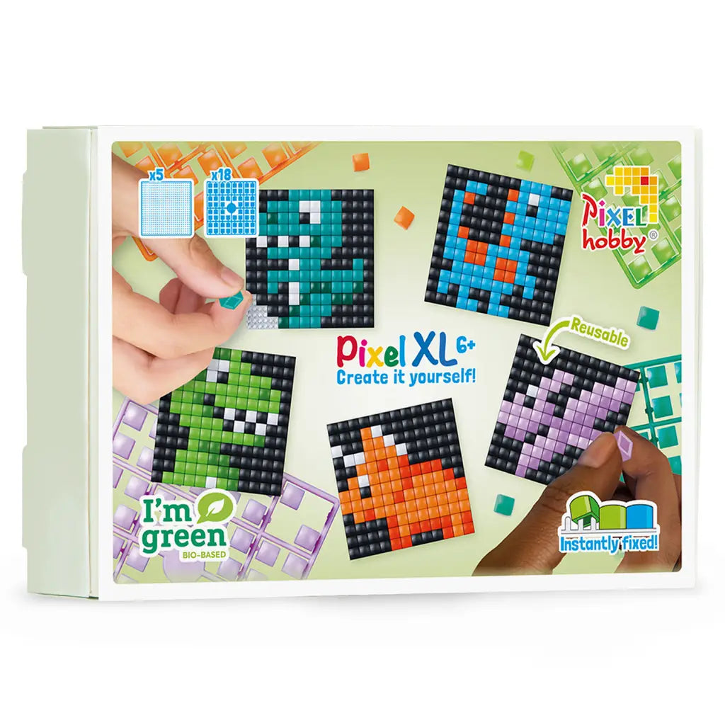 Pixel XL mozaīka bērniem |Dinozauri