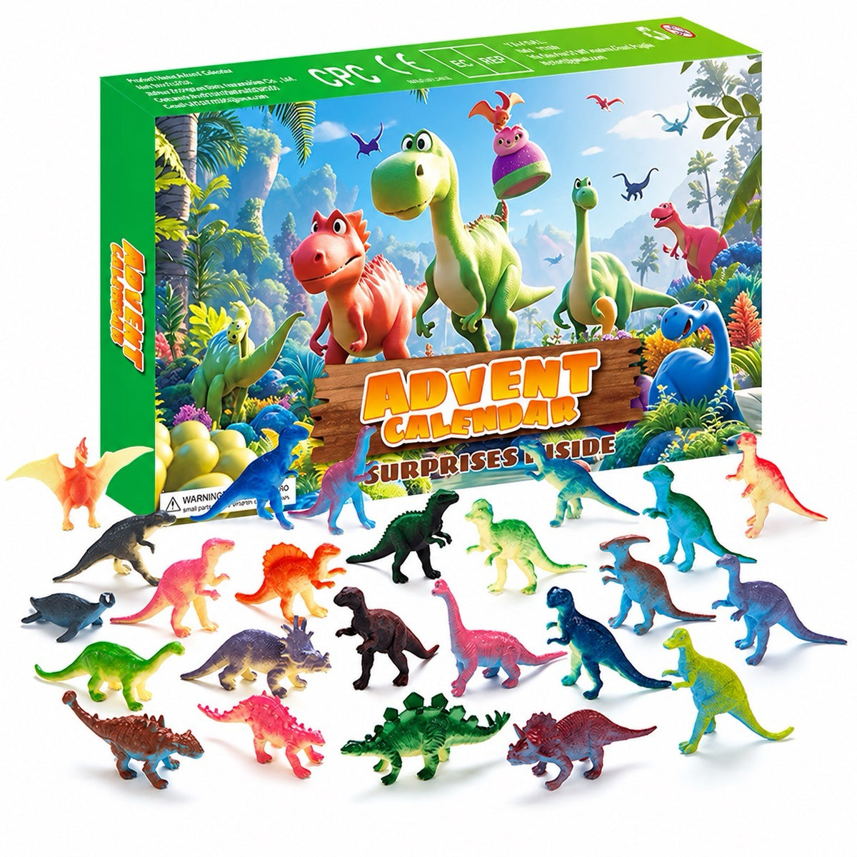 Dinozauru Adventes kalendārs bērniem ar 24 pārsteigumiem