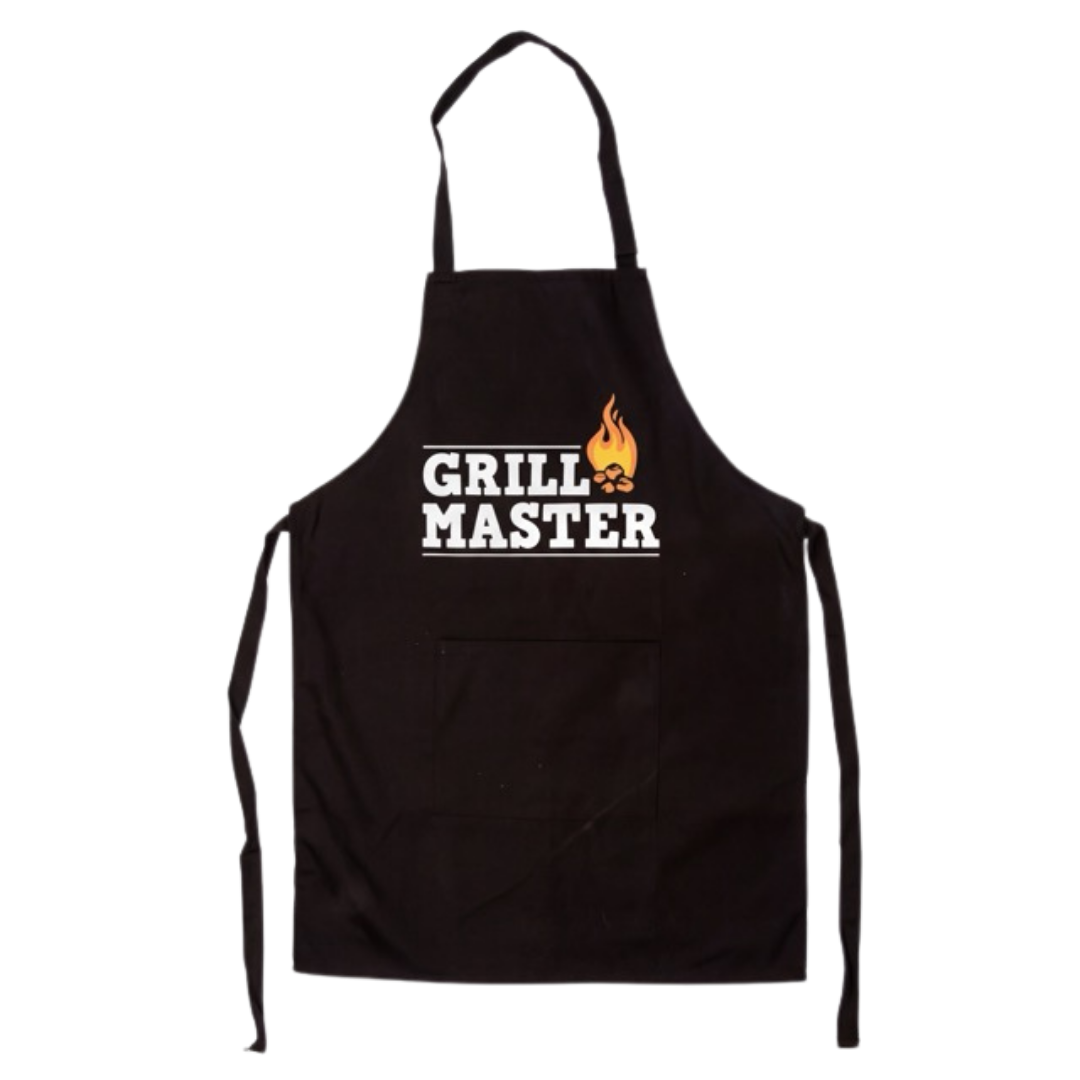 Melns kokvilnas priekšauts | Grill Master dizains