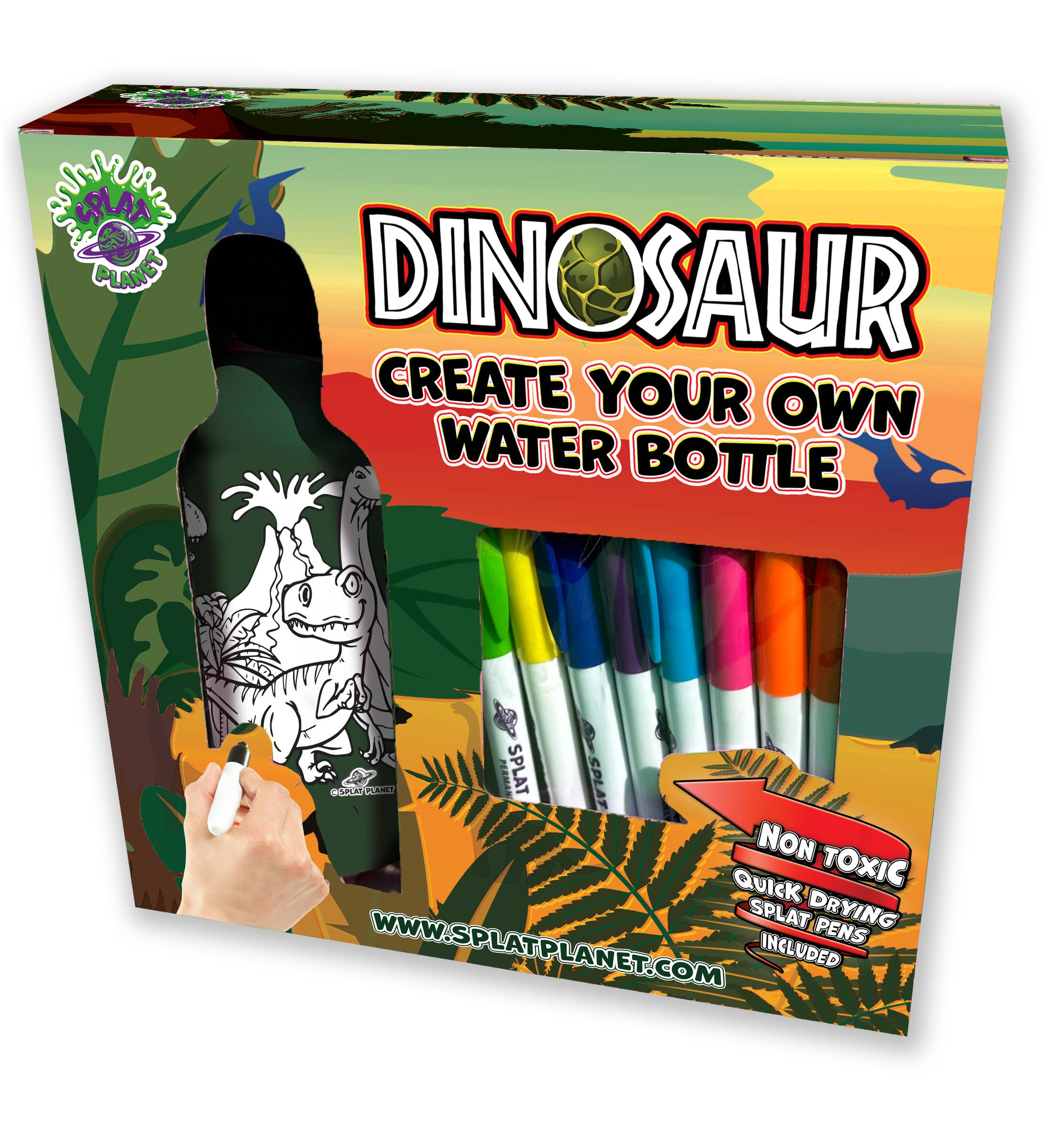 Dinozaura_ūdens_pudele_kaste