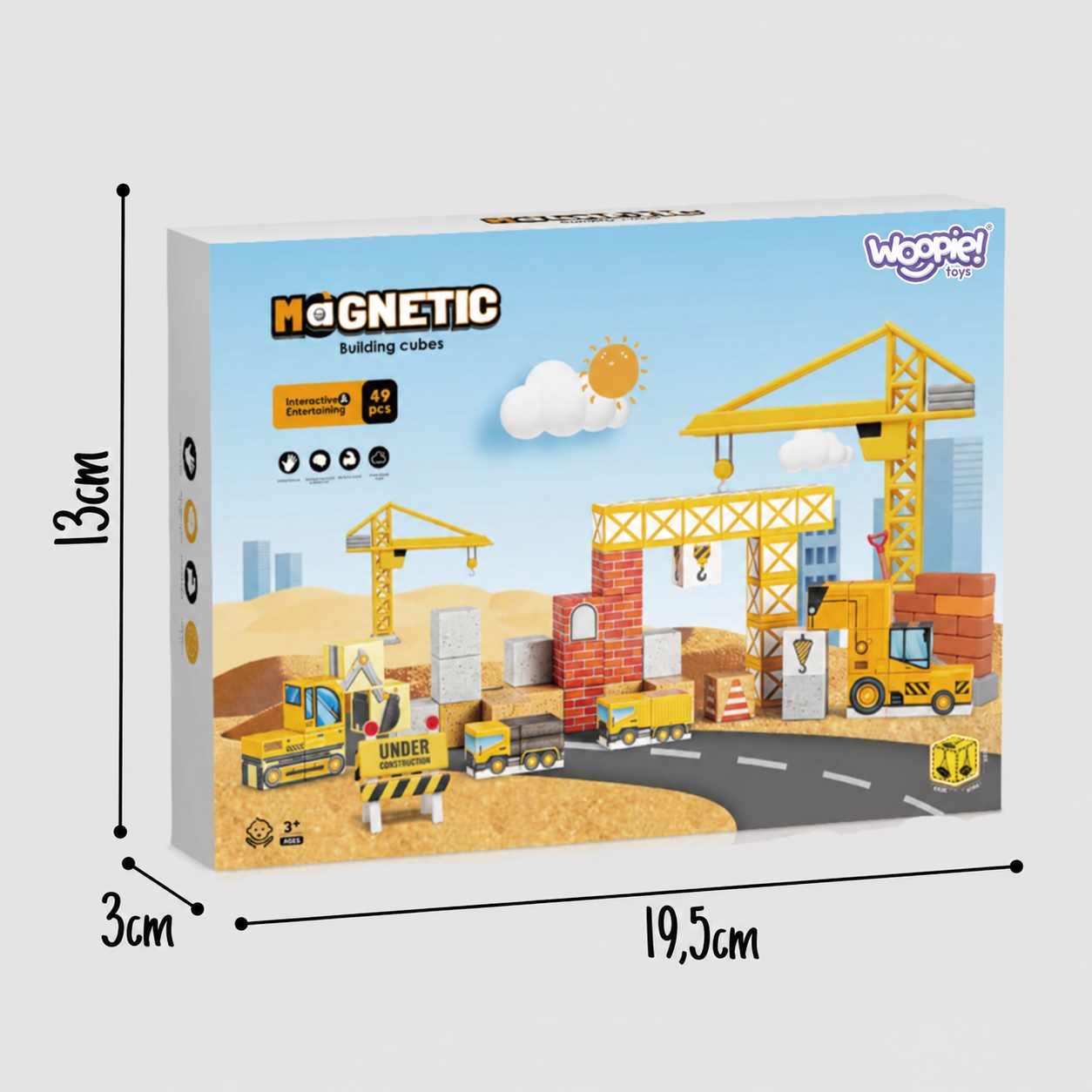 3D magnētiskais konstruktors radošai būvēšanai
