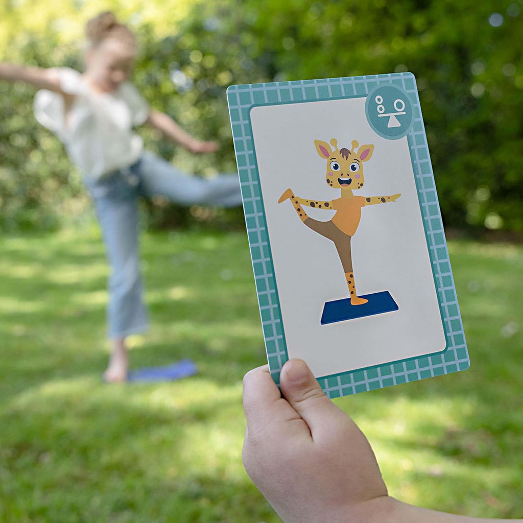 Dzīvnieku joga bērniem ar kartītēm, paklājiem un spēļu ratu 🐯🧘‍♀️ 🐸