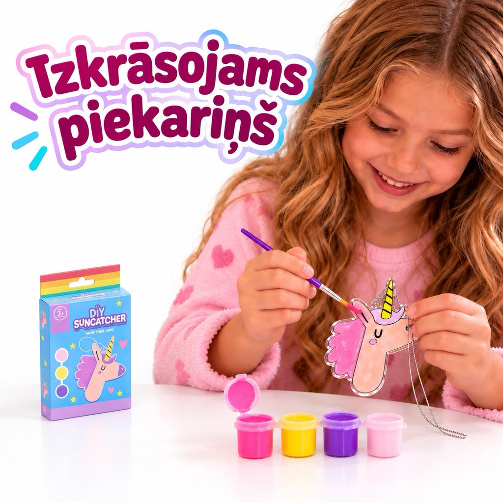 Vienradžu tematikas pārsteigumu komplekts bērniem DIY