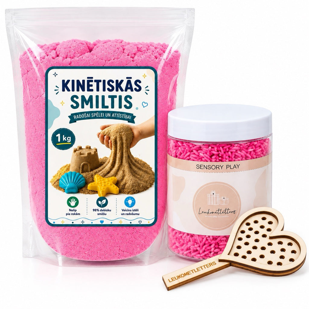 sensorais komplekts meitenēm rozā