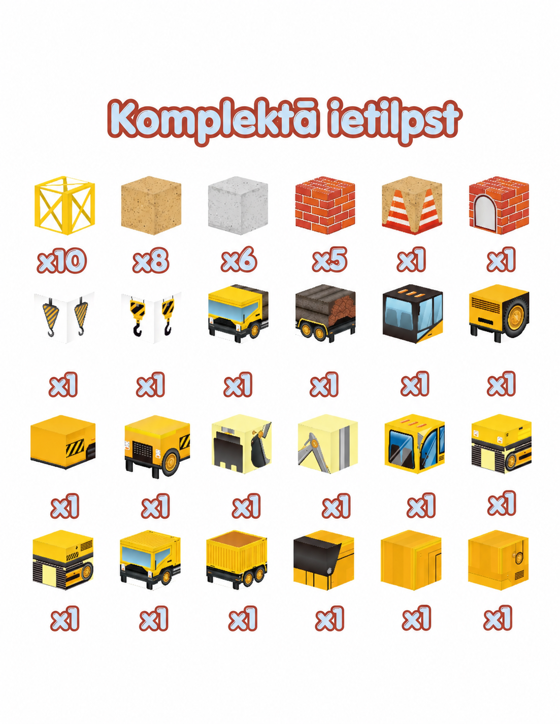 Magnētisko konstrukciju komplekts mazajiem būvniekiem