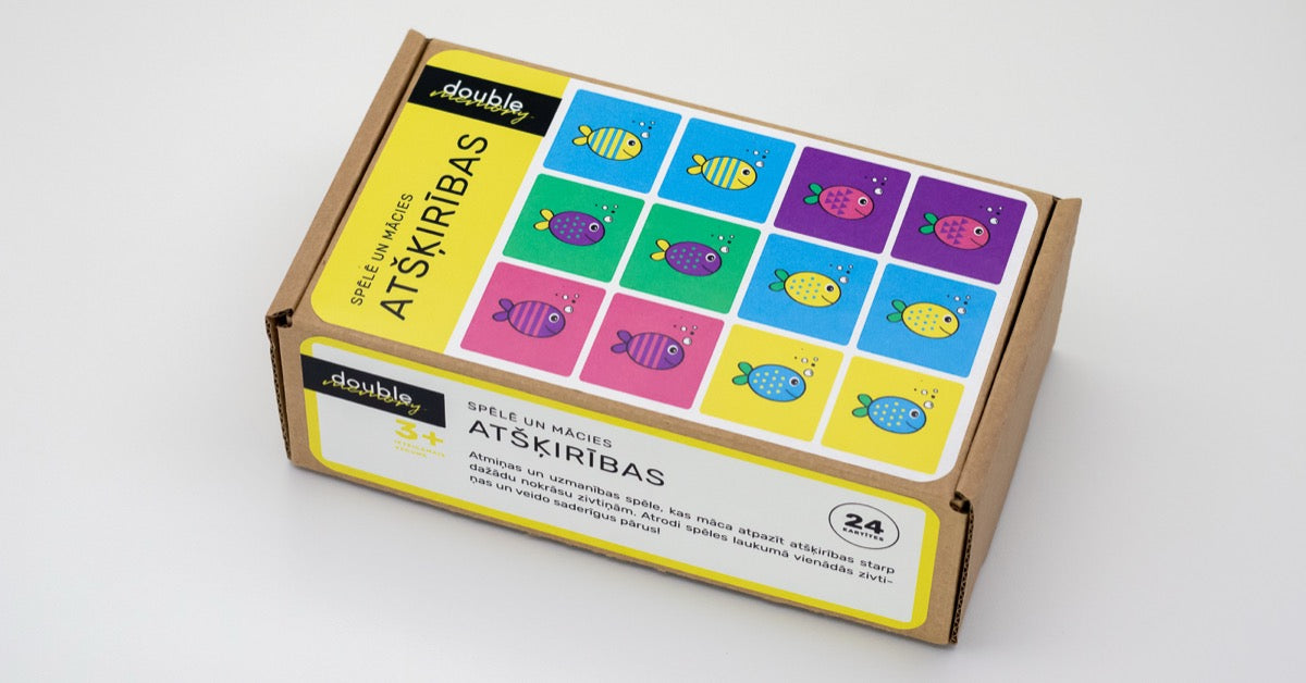 Atmiņas spēle bērniem -ATŠĶIRĪBAS🐠