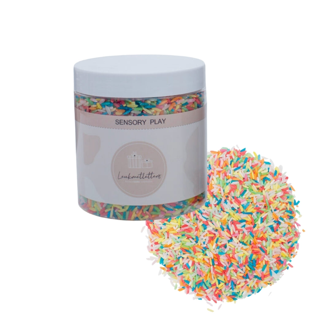 Krāsainie sensorie rīsi bērniem - 400g