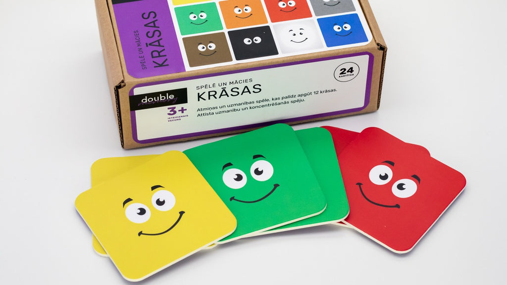 Atmiņas spēle bērniem - KRĀSAS 🎨