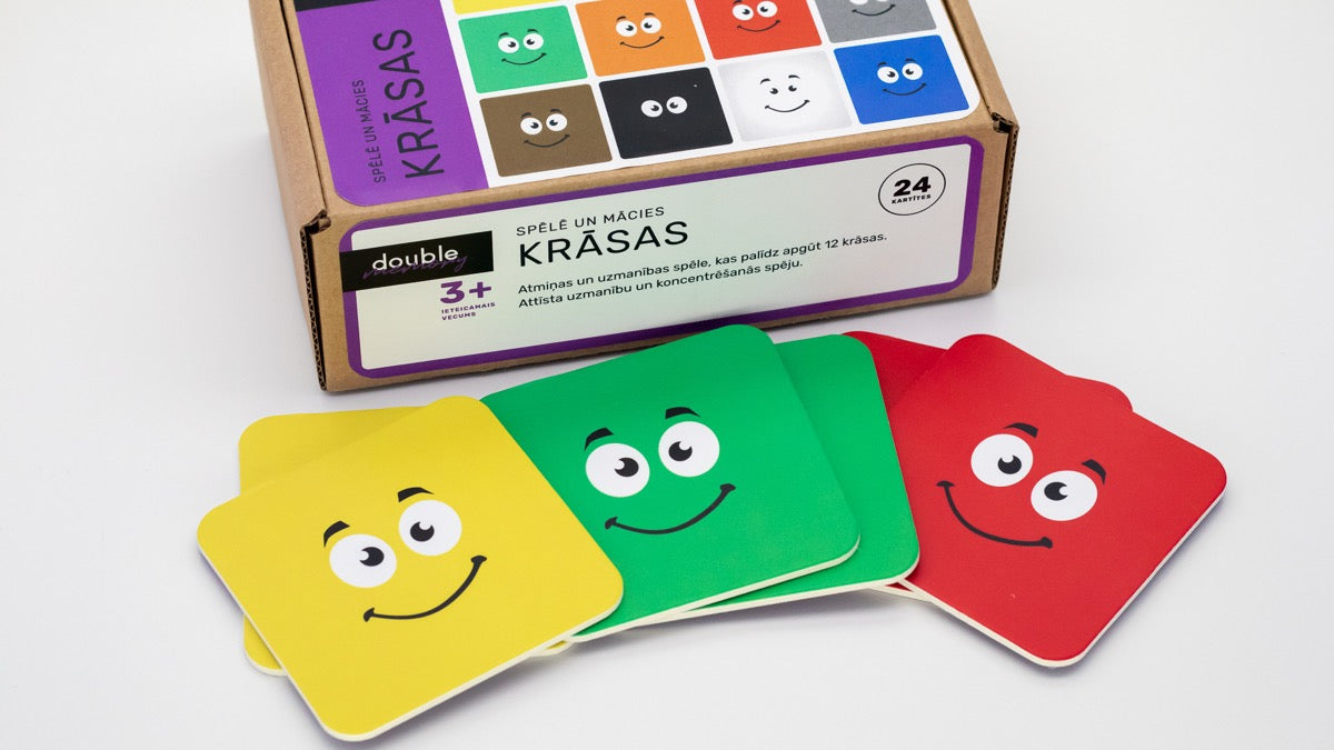 Atmiņas spēle bērniem - KRĀSAS 🎨
