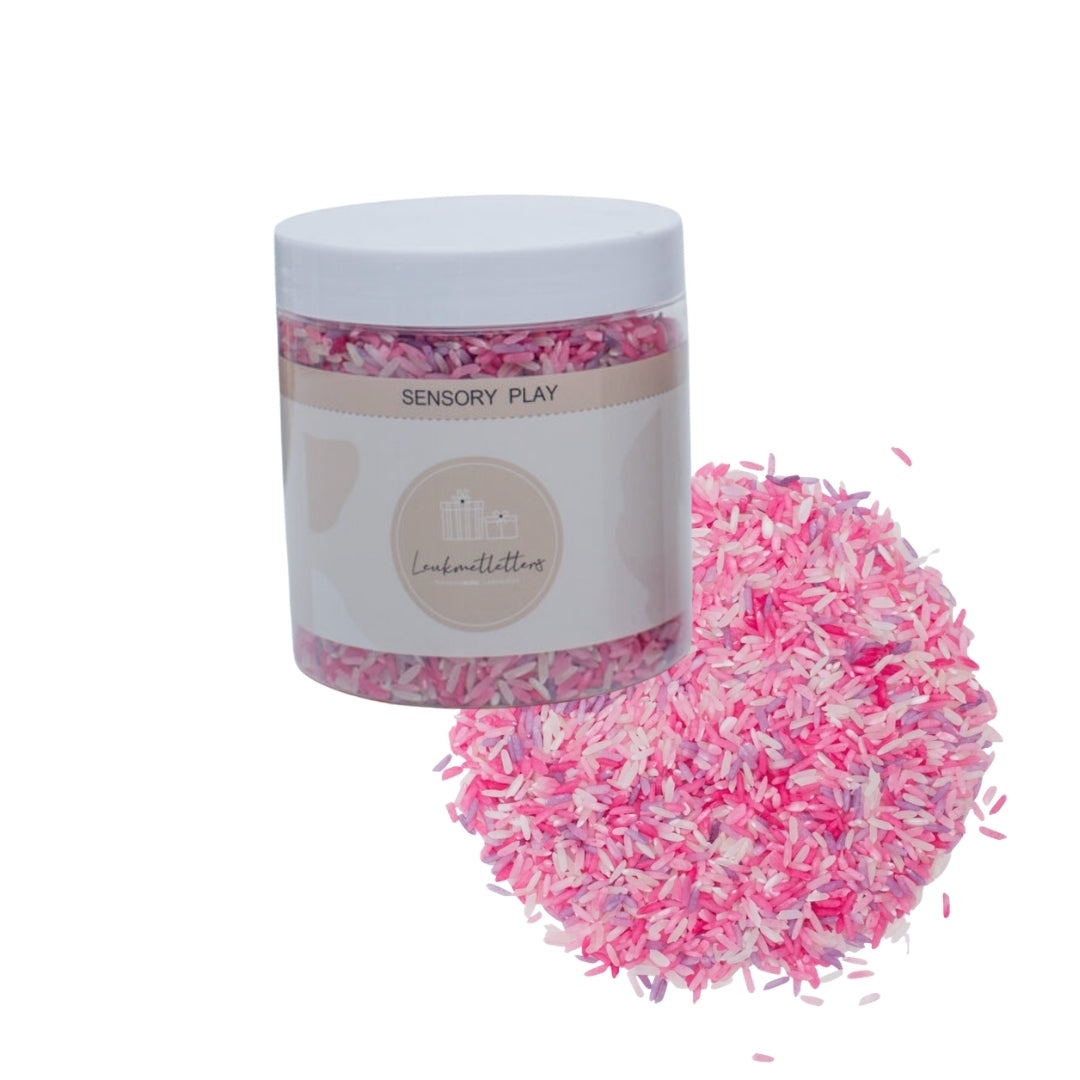 Maigi rozā mix sensorie rīsi bērniem - 400g