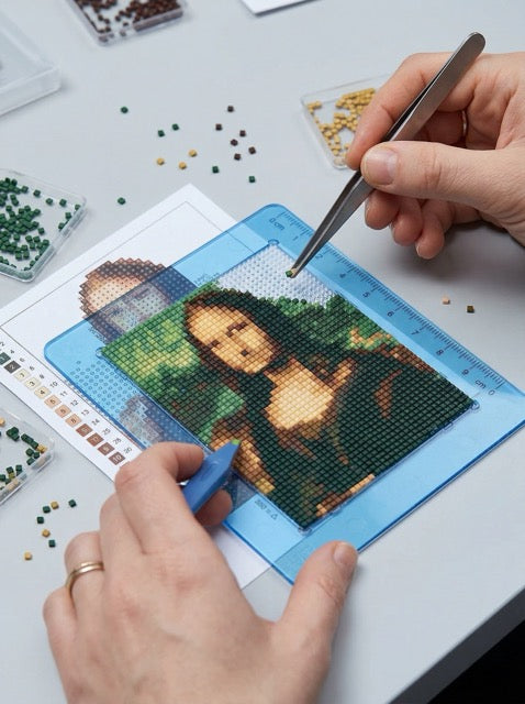 Pixel Classic mozaīka rāmī|Mona Lisa