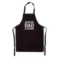 Melns kokvilnas priekšauts | Stand Back Dad Is Cooking dizains