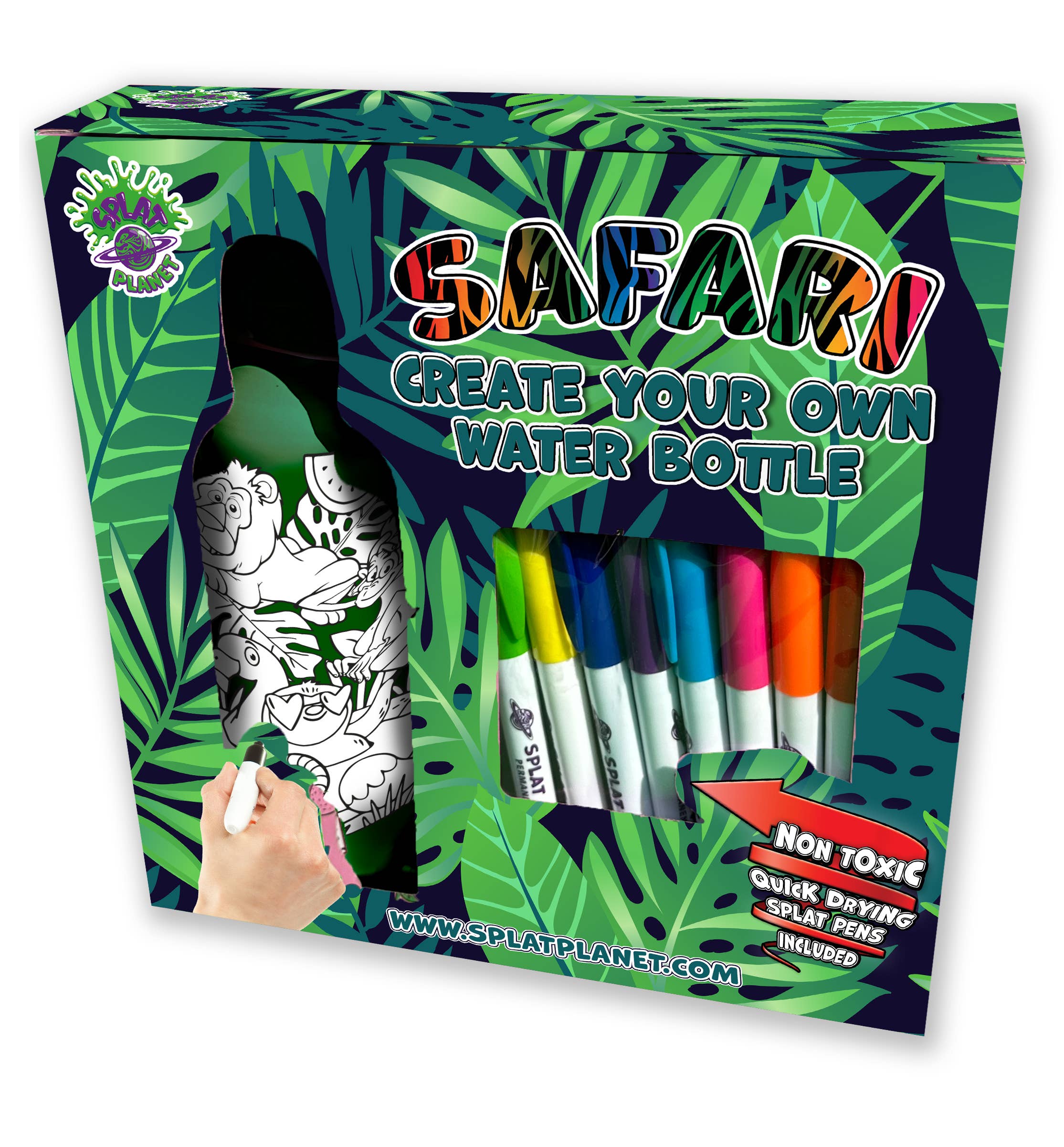 Safari izkrāsojama ūdens pudele