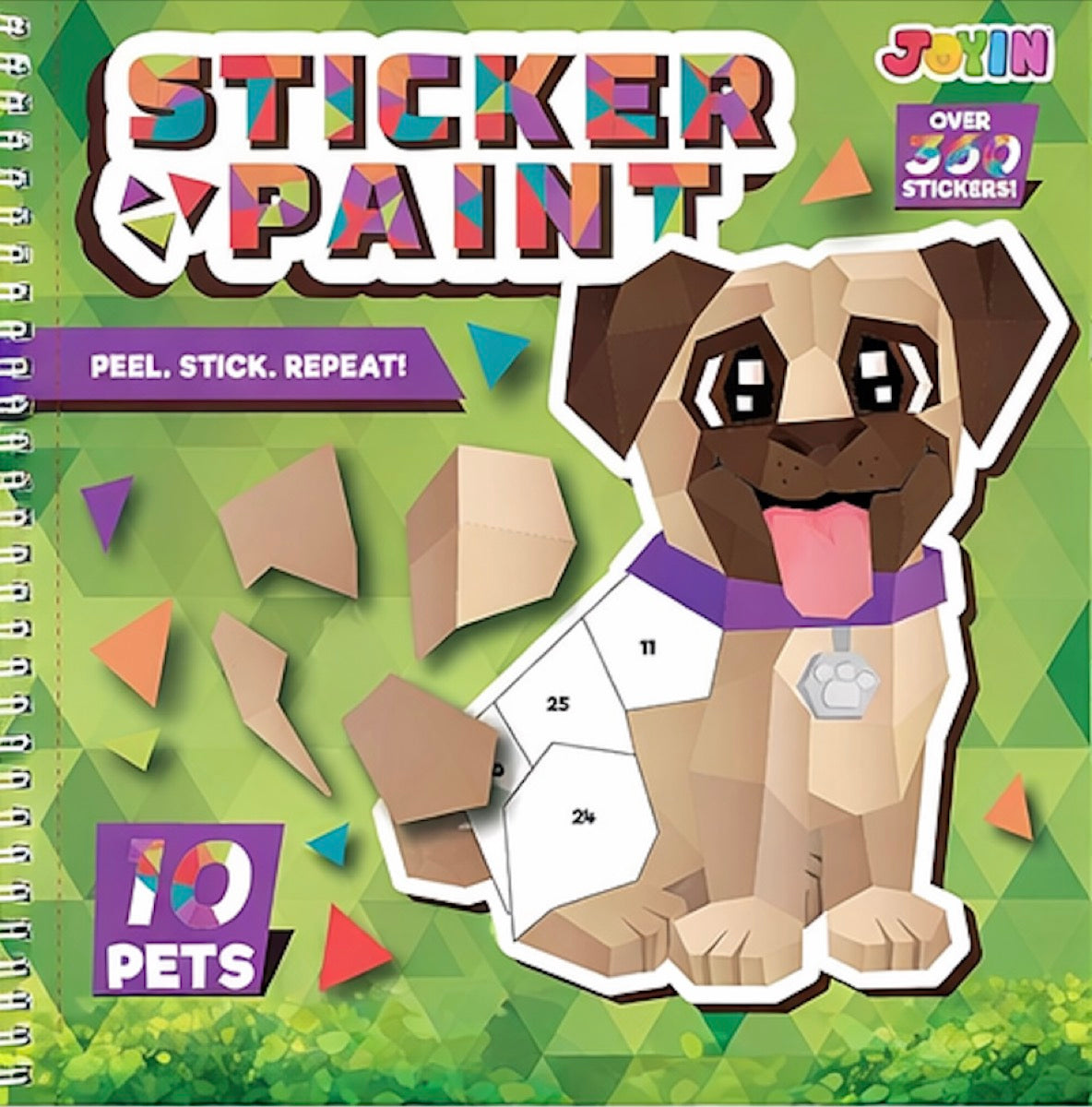 Uzlīmju puzles grāmata – Mājdzīvnieki 🐶