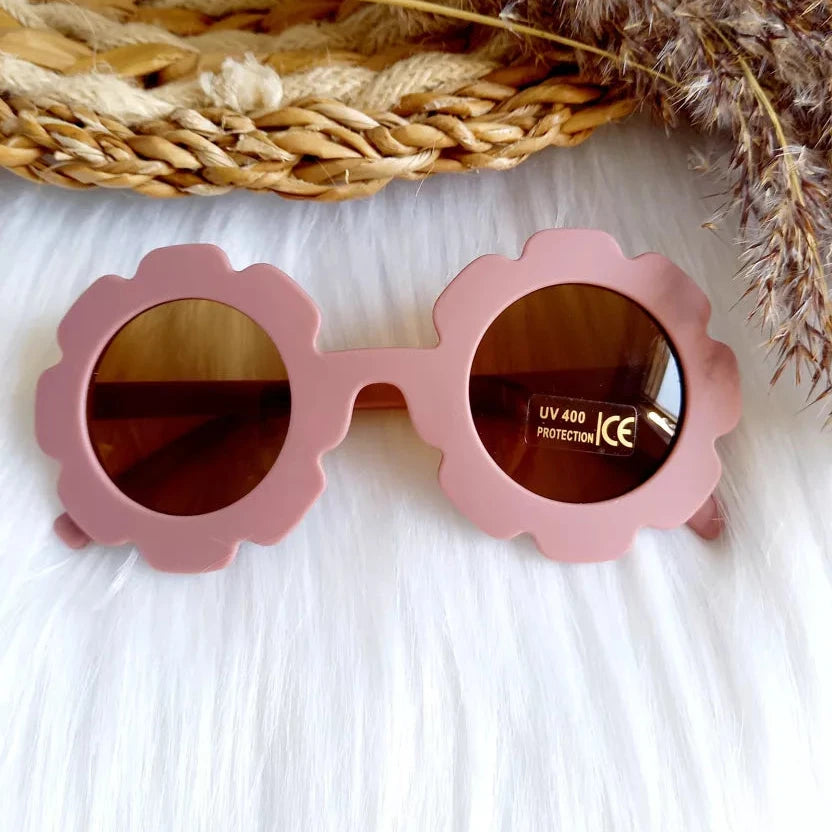 Bērnu saulesbrilles ziedu stilā|vecrozā