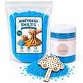 komplekts ar sensorajiem rīsiem un kinētiskajām smiltīm