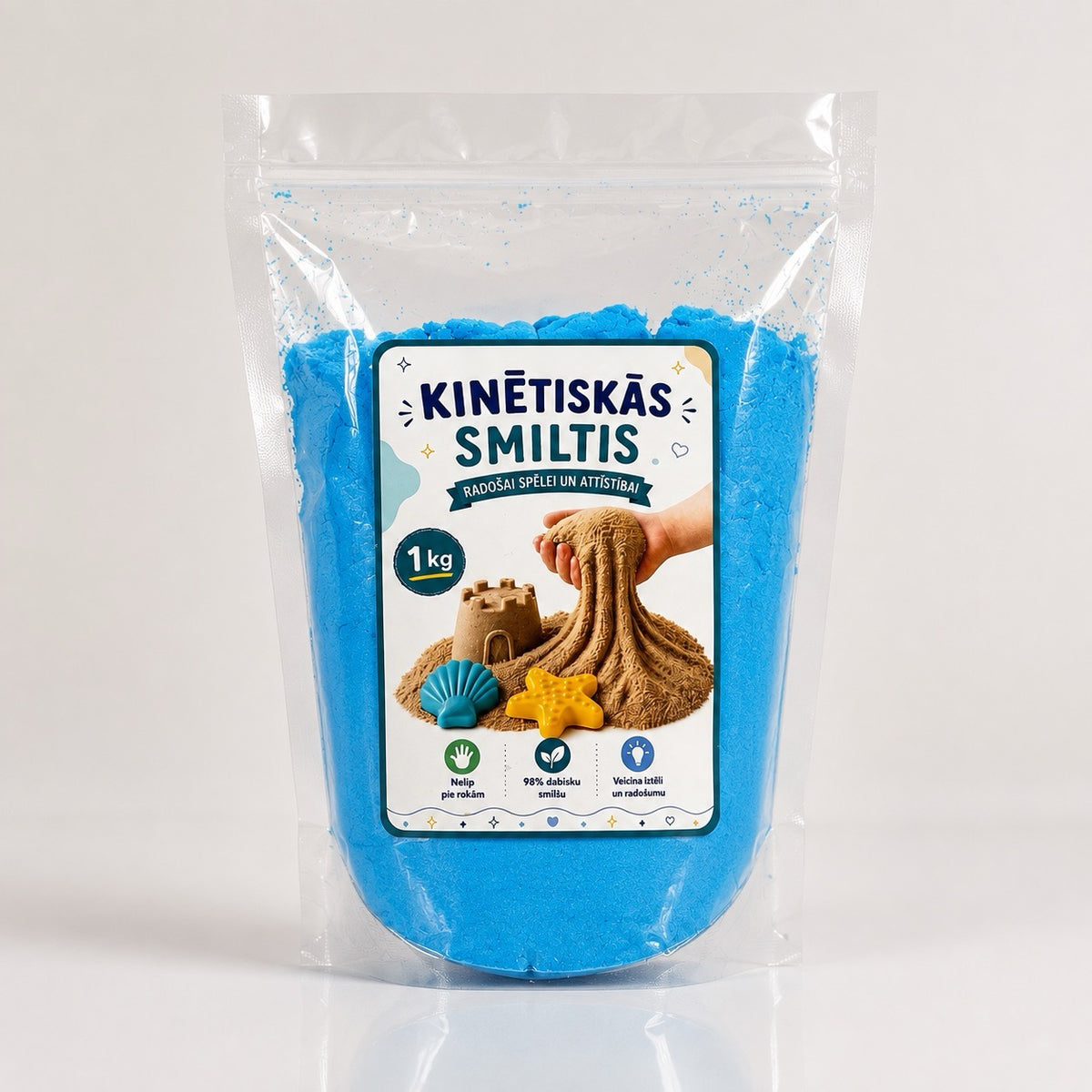 zilas kinētiskās smiltis