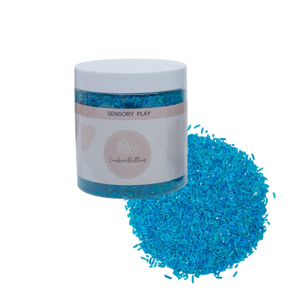 Zilie sensorie rīsi bērniem - 400g